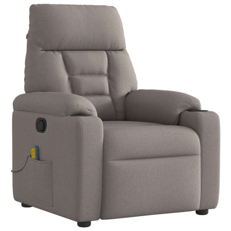 Sillón de masaje reclinable de tela gris taupé | Foro24.es | Tu tienda online para hogar, jardín y más Foro24.es