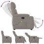 Sillón de masaje reclinable de tela gris taupé | Foro24.es | Tu tienda online para hogar, jardín y más Foro24.es