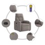 Sillón de masaje reclinable de tela gris taupé | Foro24.es | Tu tienda online para hogar, jardín y más Foro24.es