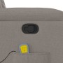 Sillón de masaje reclinable de tela gris taupé | Foro24.es | Tu tienda online para hogar, jardín y más Foro24.es