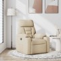 Sillón reclinable de tela crema de , Sillones - Ref: Foro24-4015550, Precio: 150,26 €, Descuento: %