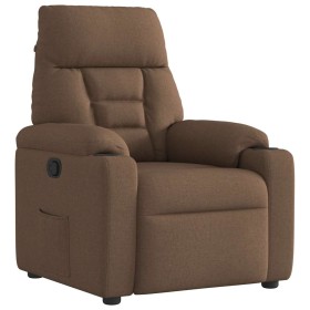 Sillón reclinable de tela marrón de , Sillones - Ref: Foro24-4015546, Precio: 187,50 €, Descuento: %