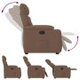 Sillón reclinable de tela marrón de , Sillones - Ref: Foro24-4015546, Precio: 187,50 €, Descuento: %