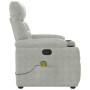 Sillón reclinable de masaje tela de microfibra gris claro | Foro24.es | Tu tienda online para hogar, jardín y más Foro24.es