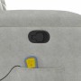 Sillón reclinable de masaje tela de microfibra gris claro | Foro24.es | Tu tienda online para hogar, jardín y más Foro24.es
