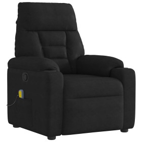 Sillón reclinable de masaje tela de microfibra