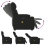 Sillón reclinable de masaje tela de microfibra negro | Foro24.es | Tu tienda online para hogar, jardín y más Foro24.es