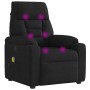 Sillón reclinable de masaje tela de microfibra negro | Foro24.es | Tu tienda online para hogar, jardín y más Foro24.es
