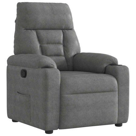Sillón reclinable tela de microfibra gris oscuro | Foro24.es | Tu tienda online para hogar, jardín y más Foro24.es