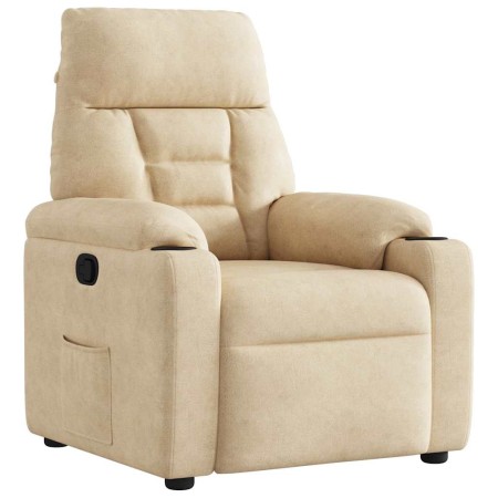 Sillón reclinable tela de microfibra color crema | Foro24.es | Tu tienda online para hogar, jardín y más Foro24.es