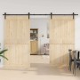 Kit de herrajes para puertas correderas acero negro 305 cm | Foro24.es | Tu tienda online para hogar, jardín y más Foro24.es