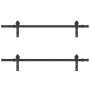 Kit de herrajes para puertas correderas acero negro 305 cm | Foro24.es | Tu tienda online para hogar, jardín y más Foro24.es