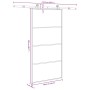 Puerta corredera set herrajes vidrio ESG aluminio 102,5x205 cm by , Doors for the home - Ref: Foro24-3332879, Price: 257,61 €...