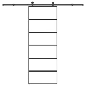 Puerta corredera con set herrajes vidrio ESG
