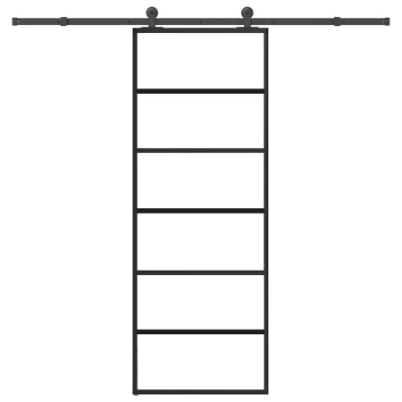 Puerta corredera con set herrajes vidrio ESG aluminio 76x205 cm | Foro24.es | Tu tienda online para hogar, jardín y más Foro24.es
