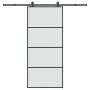 Puerta corredera con set herrajes vidrio ESG aluminio 90x205 cm von , Türen für zu Hause - Ref: Foro24-3332872, Preis: 275,71...