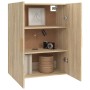Armario colgante de pared roble Sonoma 69,5x34x90 cm de vidaXL, Aparadores - Ref: Foro24-812261, Precio: 86,15 €, Descuento: %