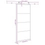Puerta corredera con set herrajes vidrio ESG aluminio 90x205 cm von , Türen für zu Hause - Ref: Foro24-3332872, Preis: 275,71...