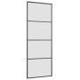 Puerta corredera con set herrajes vidrio ESG aluminio 76x205 cm by , Doors for the home - Ref: Foro24-3332864, Price: 205,59 ...
