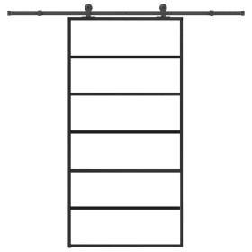 Puerta corredera con herrajes 102x205 cm ESG