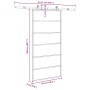Puerta corredera con herrajes 102x205 cm ESG vidrio y aluminio by , Doors for the home - Ref: Foro24-3332832, Price: 241,99 €...