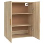 Armario colgante de pared roble Sonoma 69,5x34x90 cm de vidaXL, Aparadores - Ref: Foro24-812261, Precio: 86,15 €, Descuento: %