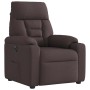 Sillón reclinable eléctrico tela marrón oscuro | Foro24.es | Tu tienda online para hogar, jardín y más Foro24.es
