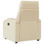 Sillón reclinable eléctrico de tela crema by , Armchairs - Ref: Foro24-3303020, Price: 195,75 €, Discount: %