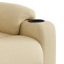 Sillón reclinable eléctrico de tela crema by , Armchairs - Ref: Foro24-3303020, Price: 195,75 €, Discount: %