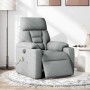 Sillón reclinable de masaje eléctrico tela gris claro | Foro24.es | Tu tienda online para hogar, jardín y más Foro24.es