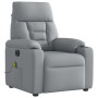 Sillón reclinable de masaje eléctrico tela gris claro | Foro24.es | Tu tienda online para hogar, jardín y más Foro24.es