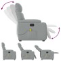 Sillón reclinable de masaje eléctrico tela gris claro | Foro24.es | Tu tienda online para hogar, jardín y más Foro24.es