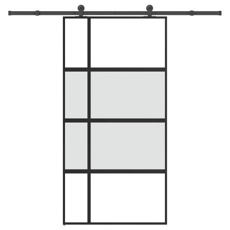 Puerta corredera herrajes 102,5x205 cm vidrio templado aluminio by , Doors for the home - Ref: Foro24-3333036, Price: 303,29 ...