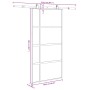 Puerta corredera herrajes 102,5x205 cm vidrio templado aluminio by , Doors for the home - Ref: Foro24-3333036, Price: 303,29 ...