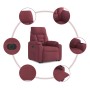Sillón eléctrico reclinable elevable de tela rojo tinto | Foro24.es | Tu tienda online para hogar, jardín y más Foro24.es