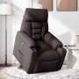 Sillón eléctrico reclinable elevable de tela marrón oscuro | Foro24.es | Tu tienda online para hogar, jardín y más Foro24.es