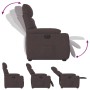 Sillón eléctrico reclinable elevable de tela marrón oscuro | Foro24.es | Tu tienda online para hogar, jardín y más Foro24.es