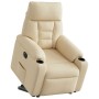 Sillón eléctrico reclinable elevable de tela color crema by , Armchairs - Ref: Foro24-3303060, Price: 265,12 €, Discount: %