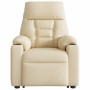 Sillón eléctrico reclinable elevable de tela color crema by , Armchairs - Ref: Foro24-3303060, Price: 265,12 €, Discount: %