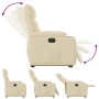 Sillón eléctrico reclinable elevable de tela color crema by , Armchairs - Ref: Foro24-3303060, Price: 265,12 €, Discount: %