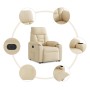 Sillón eléctrico reclinable elevable de tela color crema by , Armchairs - Ref: Foro24-3303060, Price: 265,12 €, Discount: %