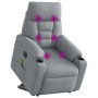 Sillón de masaje eléctrico reclinable elevable tela gris claro de , Sillones - Ref: Foro24-3303062, Precio: 319,04 €, Descuen...