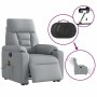 Sillón de masaje eléctrico reclinable elevable tela gris claro de , Sillones - Ref: Foro24-3303062, Precio: 319,04 €, Descuen...