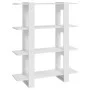 Glänzend weißes Regal/Raumteiler 100 x 30 x 123,5 cm von vidaXL, Bücherregale und Regale - Ref: Foro24-811544, Preis: 42,39 €...