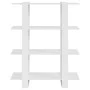 Glänzend weißes Regal/Raumteiler 100 x 30 x 123,5 cm von vidaXL, Bücherregale und Regale - Ref: Foro24-811544, Preis: 42,39 €...