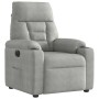 Sillón reclinable eléctrico tela de microfibra gris claro | Foro24.es | Tu tienda online para hogar, jardín y más Foro24.es