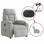 Sillón reclinable eléctrico tela de microfibra gris claro | Foro24.es | Tu tienda online para hogar, jardín y más Foro24.es