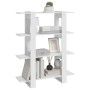 Glänzend weißes Regal/Raumteiler 100 x 30 x 123,5 cm von vidaXL, Bücherregale und Regale - Ref: Foro24-811544, Preis: 42,39 €...