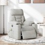 Sillón reclinable masaje eléctrico tela microfibra gris claro | Foro24.es | Tu tienda online para hogar, jardín y más Foro24.es
