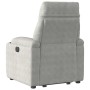 Sillón reclinable elevable tela de microfibra gris claro | Foro24.es | Tu tienda online para hogar, jardín y más Foro24.es